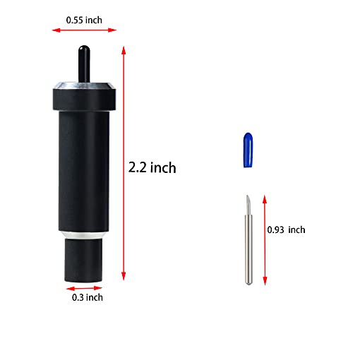 Explore Black Deep Cut Blade and Housing Kit for Cricut Explore 3/Air 2/Air/One/Cricut Maker 3/Maker Aosry Deep Point Blade, 45°Standard PLOOTA
