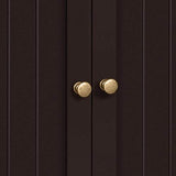 Yaheetech Bathroom Floor Cabinet, Modern Storage Freestanding Organizer Cabinet with Adjustable Shelves & Double Doors, 3-Tier Home Living Room Yaheetech