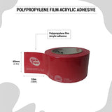 Tuck Tape Construction Sheathing Tape, Epoxy Resin Tape, 2.4 in x 180 ft (Red) Easy Tear Tuck Tape