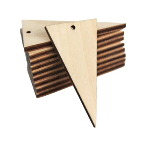 ALL SIZES BULK (12pc to 100pc) Unfinished Wood Wooden Laser Solid Triangle Dangle Earring Jewelry Blanks Charms Shape Crafts Made in Texas Texan Wood Crafts
