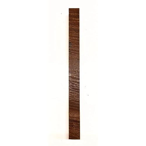 Exotic Wood Zone's Quilted Curly Sapele Turning Wood Blanks | Spindle Blanks | 2" x 2" x 6" | Square Wood Blanks | Pool Cue Blanks | Air Dried | - WoodArtSupply