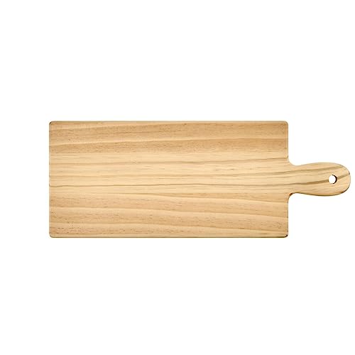 Plaid Wood Unfinished Charcuterie Board, 18" x 7" Wooden Surface Perfect for DIY Arts and Crafts Projects, 63689 - WoodArtSupply