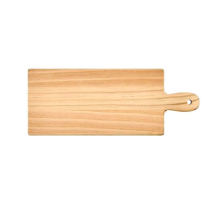 Plaid Wood Unfinished Charcuterie Board, 18" x 7" Wooden Surface Perfect for DIY Arts and Crafts Projects, 63689 - WoodArtSupply