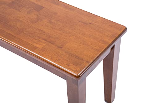 Boraam Shaker Bench, Walnut - WoodArtSupply