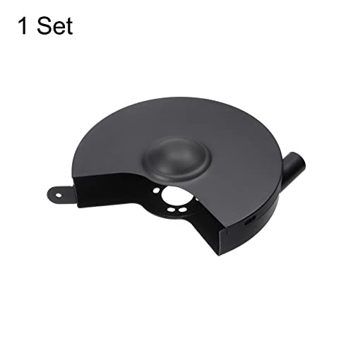 HARFINGTON Bench Grinder Wheel Inner and Outer Right Guard Cover 9.84" Carbon Steel Right Guard Cover Shroud Set with Screw for Bench Grinder HARFINGTON