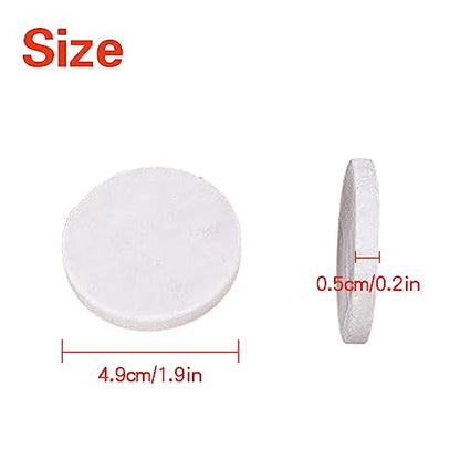 25 PCS Large Painting Rocks, 2 Inch Flat Rocks for Painting, DIY White Round Painting Rocks, Uniform in Shape and Size, Natural Smooth Rocks for