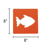 Colorations - EANST Animal Shape Stencils Set of 12 8" Plastic Stencils for Kids Arts and Crafts Material Colorations