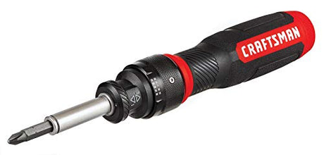 CRAFTSMAN Ratcheting Screwdriver, SpeedDrive, 2” Double Ended Bits Included, Handle Holds Up To 6 Bits (CMHT68129) Craftsman
