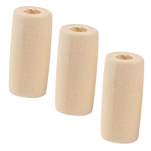 KALLORY 300 Pcs Wooden Beading Material Wooden DIY Beads Circle Beads Beads Wooden Hair Beads Unfinished Wooden Beads Bulk Jewelry DIY Wood Beads KALLORY