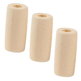 KALLORY 300 Pcs Wooden Beading Material Wooden DIY Beads Circle Beads Beads Wooden Hair Beads Unfinished Wooden Beads Bulk Jewelry DIY Wood Beads KALLORY