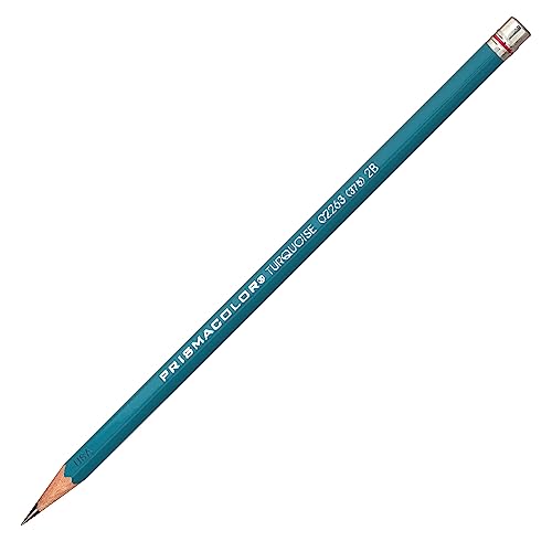 Prismacolor Premier Turquoise Graphite Sketching Pencils, Medium Leads, 12 Pack - WoodArtSupply