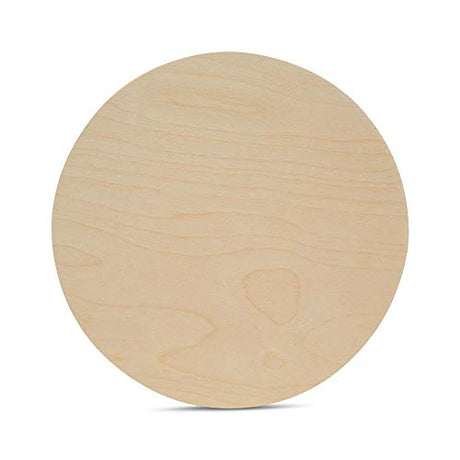 Wood Circles 15 inch, 1/4 Inch Thick, Birch Plywood Discs, Pack of 1 Unfinished Wood Circles for Crafts, Wood Rounds by Woodpeckers Woodpeckers