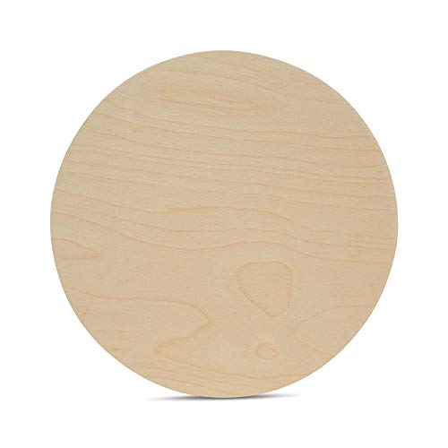 Wood Circles 15 inch, 1/4 Inch Thick, Birch Plywood Discs, Pack of 2 Unfinished Wood Circles for Crafts, Wood Rounds by Woodpeckers - WoodArtSupply