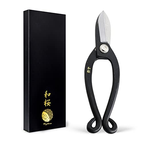 Wazakura Ikenobo Flower Arrangement Ikebana Scissors 6.5 in (165 mm) Made in Japan, Flower Arrangement Hasami, Japanese Kado Tools - Yasugi Steel - WoodArtSupply