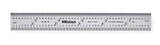 Mitutoyo 182-101, Steel Rule, 6" (4R), (1/8, 1/16, 1/32, 1/64"), 3/64" Thick X 3/4" Wide, Satin Chrome Finish Tempered Stainless Steel Mitutoyo