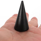 MAGICLULU 10pcs Natural Wood Cone Ring Display Stand Wooden Cone Jewelry Holders Unfinished DIY Craft Cone Jewelry Display Cone for Girls Women DIY MAGICLULU