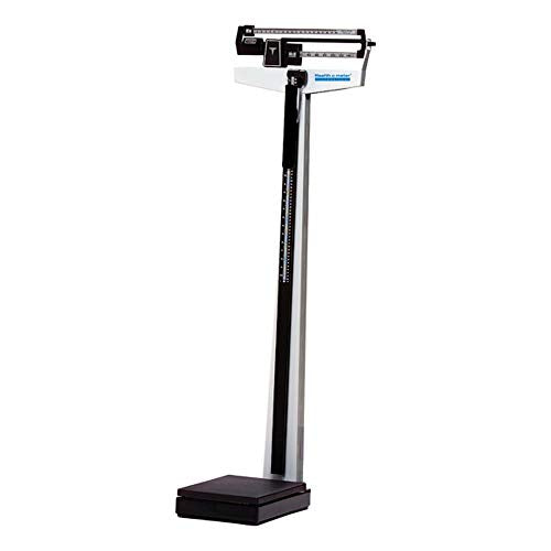 Health O Meter 450KL Mechanical Beam Scale with Height Rod, Capacity 500 lb, Graduation 1/4 lb, 10-1/2" Width x 14" Depth Platform Health o meter