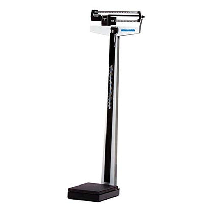 Health O Meter 450KL Mechanical Beam Scale with Height Rod, Capacity 500 lb, Graduation 1/4 lb, 10-1/2" Width x 14" Depth Platform - WoodArtSupply