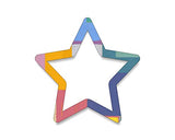 Unfinished Wood for Crafts - Star Outline Shape - Large & Small - Pick Size - Unfinished Wood Cutout Flag Freedom USA America Texas Night Sky - Generic