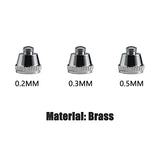 SAGUD Airbrush Nozzle Needle Cap 0.2mm 0.3mm 0.5mm Replacement Accessories Parts with Wrench for Air Brush Spray Gun Kit SAGUD