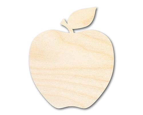 Unfinished Wood Apple Shape | DIY School Teacher Craft | Up to 36" 7" / 1/4" - WoodArtSupply