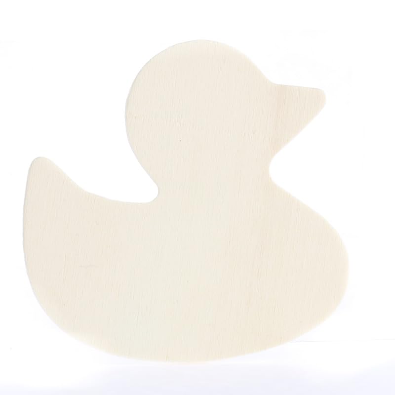 Pack of 24 Unfinished Wood Duck Cutouts by Factory Direct Craft - Wooden Duck Shapes for Craft and DIY Projects (Size: 3-1/2" W x 3-1/2" H)