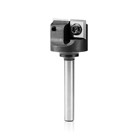 Genmitsu CNC Spoilboard Surfacing Router Bit 1/4" Shank, Slab Flattening Router Bit with 1" Cutting Diameter, 2 Flutes Insert Carbide Wood Planer Genmitsu