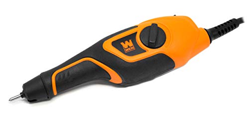 WEN 21D Variable-Depth Carbide-Tipped Engraver for Wood and Metal , Lightweight, Variable Speed, Compact, Orange - WoodArtSupply