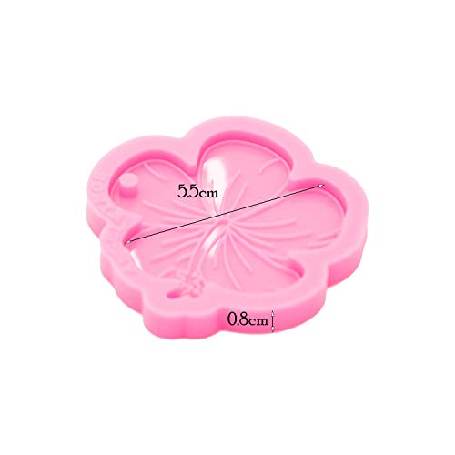 64Pcs Epoxy Resin Molds Kit, Bird Dragonfly Butterfly Cherry Flower Shape Silicone Molds for Resin Epoxy Casting Molds with Hole, Keychain and Jump Angel Wings