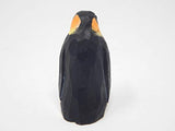 Emperor Penguin - Figurine Arctic Sea Bird Miniature Polar Wooden Art Carved Ornament Small Animals Aquarium Selsela