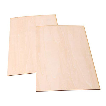 BQLZR 300x200x1.5mm Rectangle Unfinished Unpainted Basswood Wooden Sheets for Craft DIY Hand-Made Project Mini House Building Architectural Model