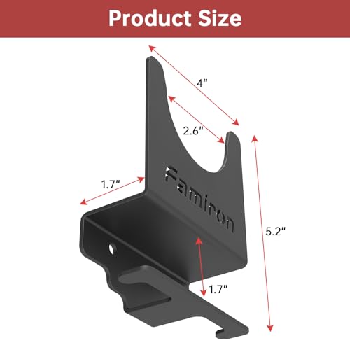 2 PCS Angle Grinder Holder,Angle Grinder Stand Tool Wall Mount Bracket for 5inch Grinder,Angle Grinder Storage Rack for Cutters,Polishers Famiron