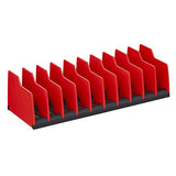 Ernst Manufacturing Plier Pro Premium No-Slip Plier Organizer, Holds 10-Tools of Any Size, Rubber Base Keeps Tools in Place (Model 5500), Red Ernst Manufacturing