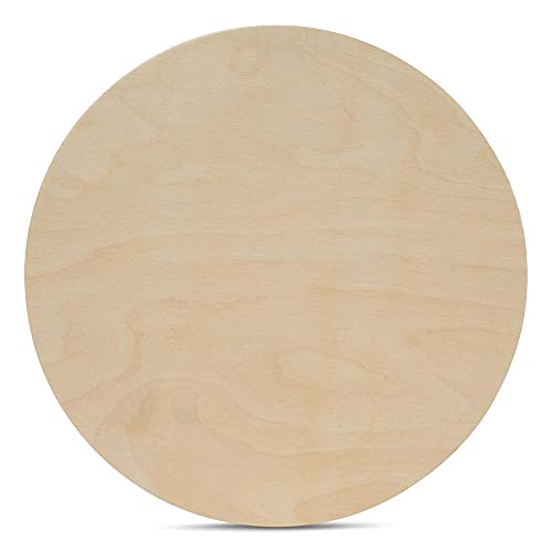 Wood Circles 21 inch 1/2 inch Thick, Unfinished Birch Plaques, Pack of 1 Wooden Circle for Crafts and Blank Sign Rounds, by Woodpeckers