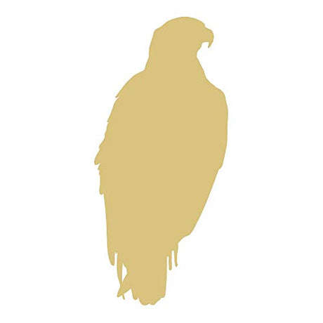 Eagle Cutout Unfinished Wood 4th of July Animal Everyday Door Hanger MDF Shaped Canvas Style 7 (6") Diverse Woodworking