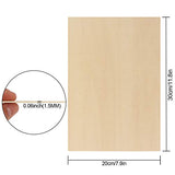 ABuff 20 Pack Basswood Sheets 1/16, 8 x 12 Inch Thin Craft Plywood Wood Sheets, Unfinished Plywood Board Thin Wood Board Sheets for Crafts, Model ABuff