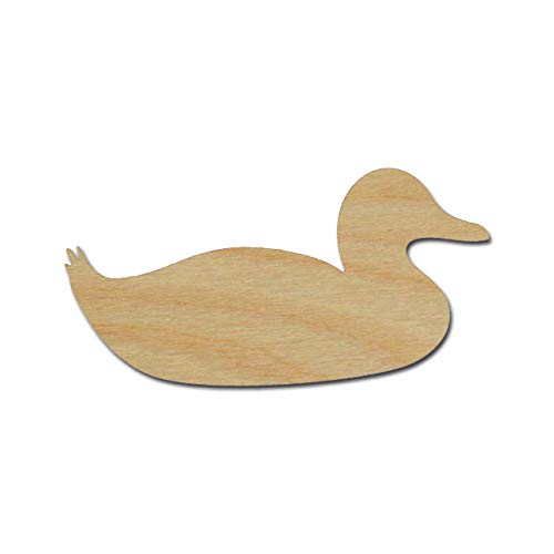 Duck Shape Unfinished Wood Animal Cut Outs 3" Inch 6 Pieces DUCK03-06