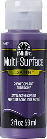 FolkArt Multi-Surface Paint in Assorted Colors (2 oz), 2930, Eggplant FolkArt