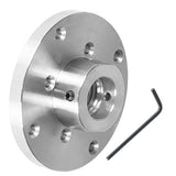findmall 4 Inch Steel Wood Lathe Face Plate 1 Inch x 8TPI Threaded with Locking Set Screw for Wood Lathe Turning Reversing Lathes findmall