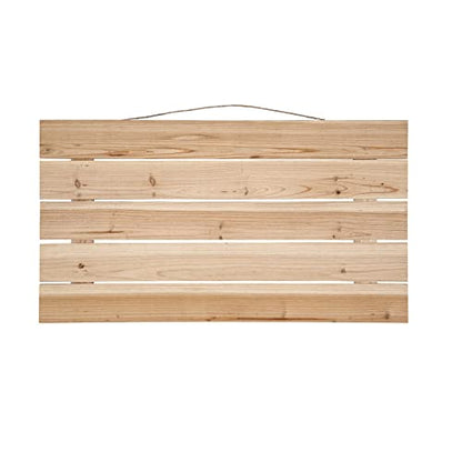 26”; Wood Pallet Rectangle Plaque by Make Market® - WoodArtSupply