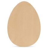 3 Sturdy Large Wood Egg Cutout 18 x 12 inch, Unfinished Egg Shaped Wood Cutout Wood Eggs for Crafts & DIY Spring Decor, by Woodpeckers Woodpeckers
