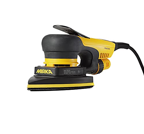 Mirka DEOS Delta Direct Electric Orbital Sander Triangle Delta Tool 663XCV / 4 x 6 x 6 inch / 3mm orbit/Dust-free Sanding / MID6630201US,Yellow/Black Mirka