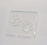 Double Paw Print Router Template, Router Inlay Template,Woodworking Router Template Tracing Guide (5.75" x 4.75") Yuxuanish