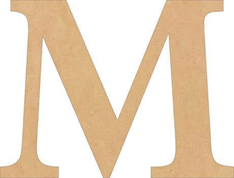 5 Inch Wooden Letter Unfinished, Alphabet M Blank Decorative Wood Door Hanger, Unpainted Home Decor Letter, DIY Wall Art NEXTCraft