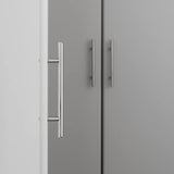 Prepac Elite Functional 6-Piece Garage Cabinets and Storage System Set I, Simplistic Garage Closet Shop Cabinets 16" D x 96" W x 89" H, White, Prepac