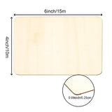 HOIGON 50 PCS Rectangle Unfinished Wood Pieces, 4 x 6 Inch Blank Basswood Wooden Sheets Wooden Cutout for Crafts, DIY, Painting HOIGON