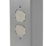 Global Industrial Adjustable Height Workbench C-Channel Leg, 60" W x 30" D, 1-3/4" Steel Square Edge, Gray Global Industrial