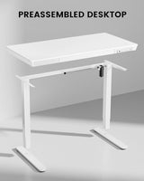 ErGear Electric Standing Desk, 48 x 24 inch Standing Desk with Drawer, Sit Stand Desk with Preassembled Top & USB Charging Ports, Height Adjustable ErGear