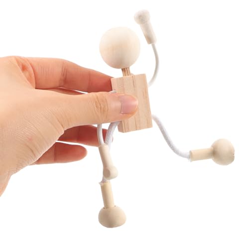 ARTIBETTER Wooden Peg Dolls Unfinished Doll Bodies Paintable Wood Peg Bodies Figures for DIY Arts Crafts Party Favor Gifts 3PCS ARTIBETTER