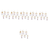 Yardwe 36 Sets DIY Wooden Wind Chime Stocking Stuffers Unfinished Wind Chimes Build Wind Chime kit Whale Windchime Kids Art Toys Toddler Gift Hanging Yardwe